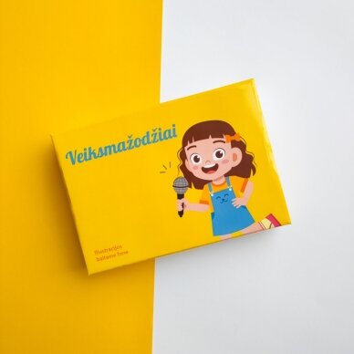 Lavinamųjų kortelių rinkinys „Veiksmažodžiai“ 3 Lavinamųjų kortelių rinkinys „Veiksmažodžiai“ 3