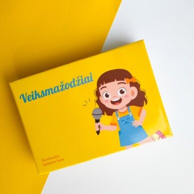 Lavinamųjų kortelių rinkinys „Veiksmažodžiai“ 9 Lavinamųjų kortelių rinkinys „Veiksmažodžiai“ 9
