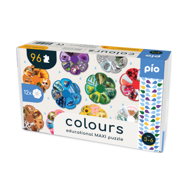 Lavinanti dėlionė COLOURS, 3-6 metų vaikams