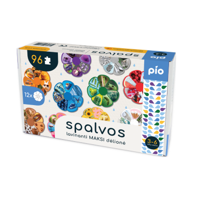 Lavinanti dėlionė SPALVOS, 3-6 metų vaikams