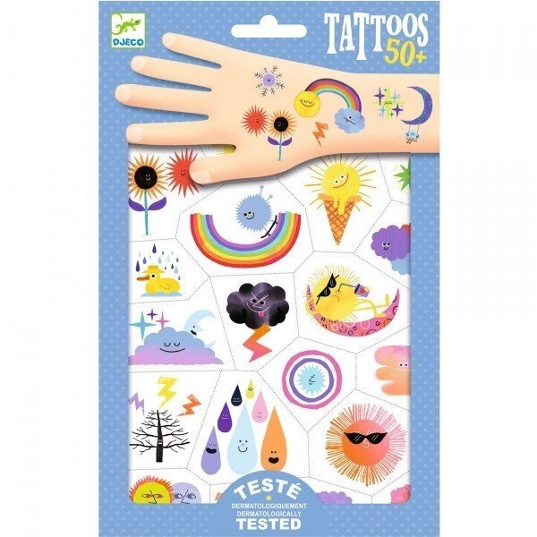 Laikinosios tatuiruotės vaikams "Orų emocijos" Laikinosios tatuiruotės vaikams "Orų emocijos"