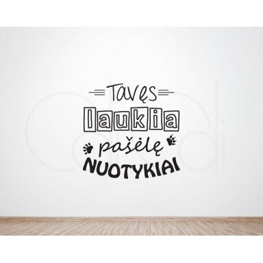 Lipdukas ant sienos „Nuotykiai laukia" Lipdukas ant sienos „Nuotykiai laukia"