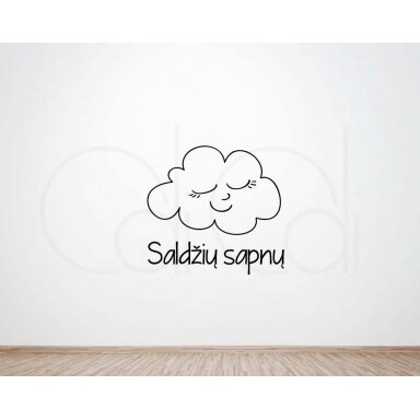 Lipdukas kambariui „Debesėlis miega“ Lipdukas kambariui „Debesėlis miega“