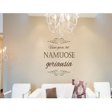 Lipdukas „Visur gerai, bet namuose geriausia“