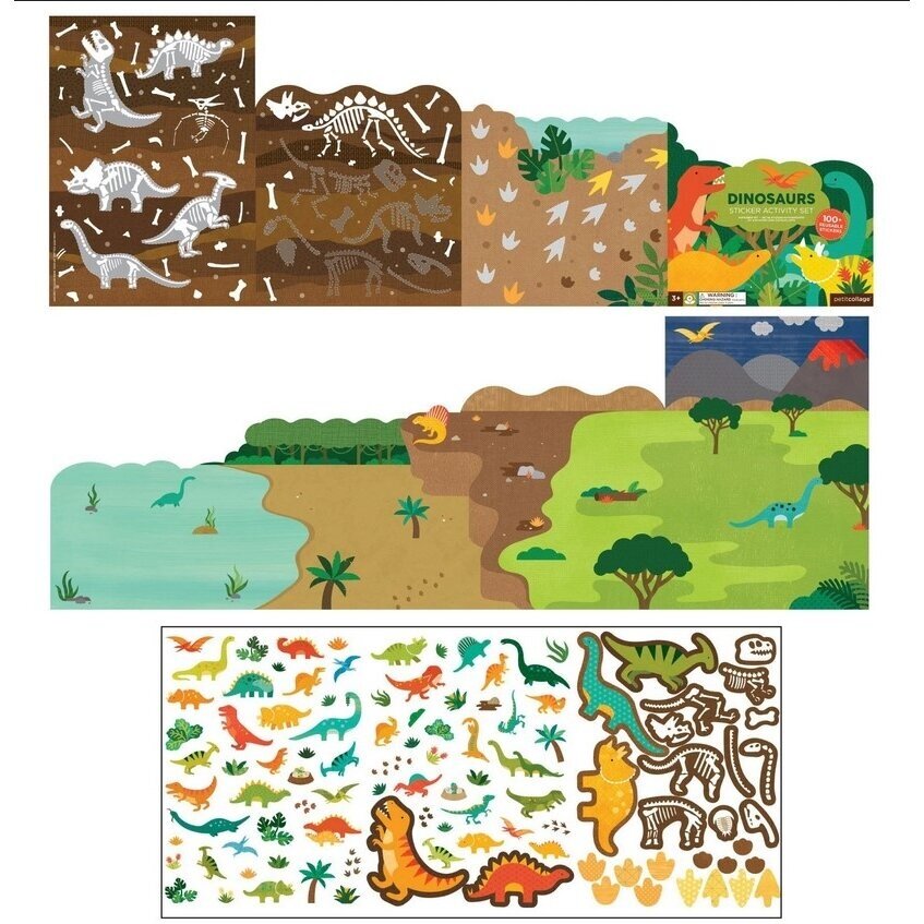 Lipdukų žaidimas Dinozauai 1 Lipdukų žaidimas Dinozauai 1