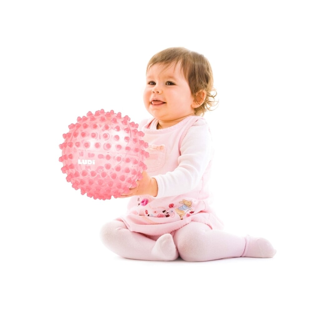 LUDI mankštos kamuolys, rožinis, 20 cm 2 LUDI mankštos kamuolys, rožinis, 20 cm 2