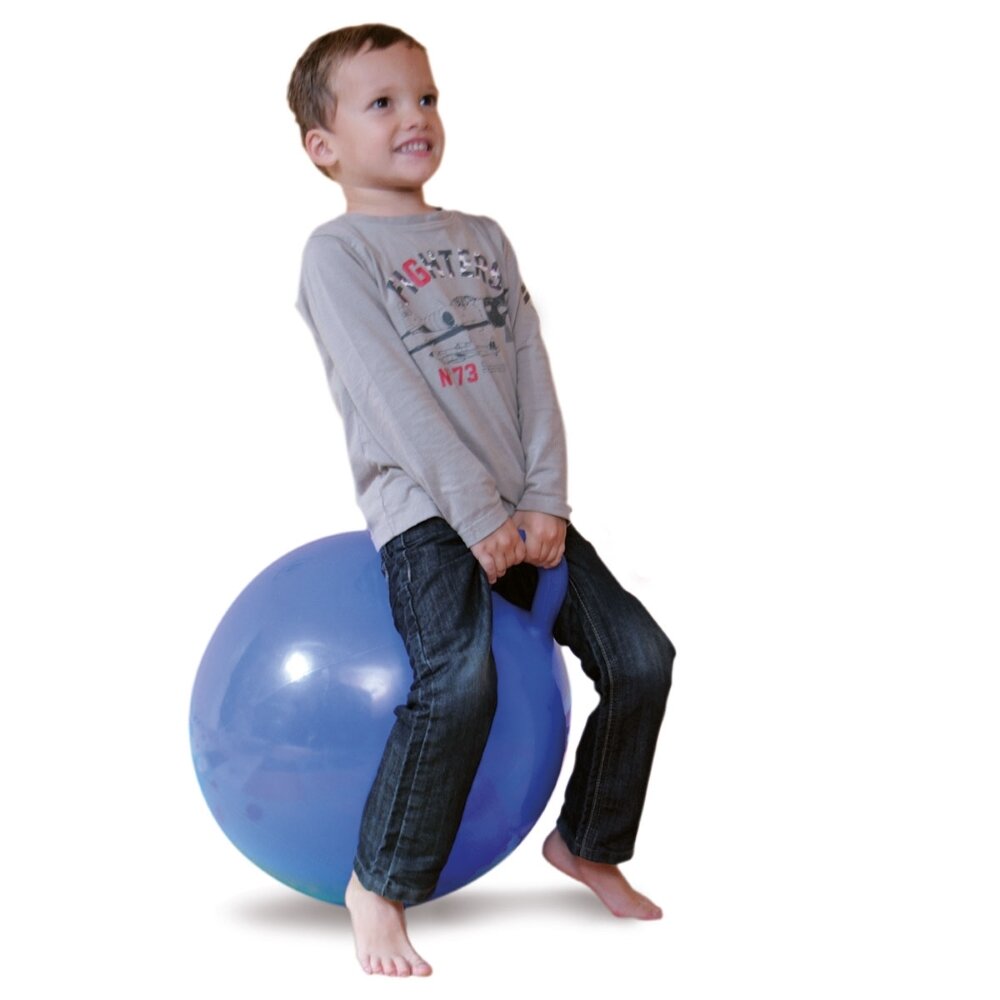 LUDI šokinėjimo kamuolys, mėlynas 45 cm 4 LUDI šokinėjimo kamuolys, mėlynas 45 cm 4