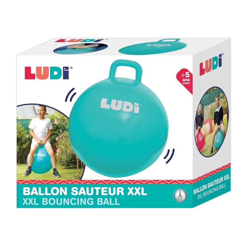 LUDI šokinėjimo kamuolys, mėlynas 55 cm 1 LUDI šokinėjimo kamuolys, mėlynas 55 cm 1