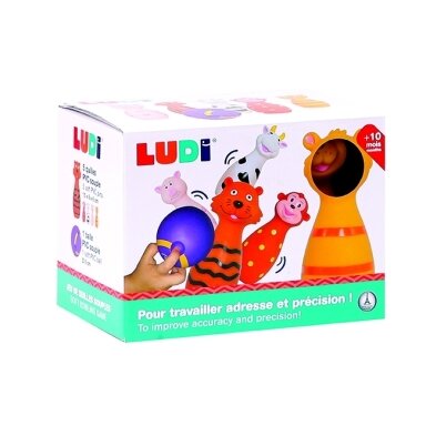 LUDI boulingo rinkinys, gyvūnai LUDI boulingo rinkinys, gyvūnai