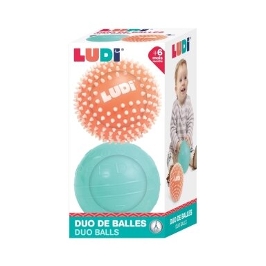 LUDI sensoriniai kamuoliai, 2 vnt. LUDI sensoriniai kamuoliai, 2 vnt.