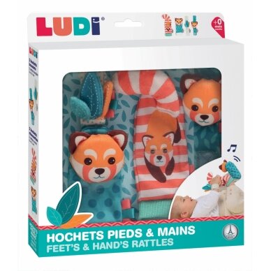 LUDI pėdų ir rankų barškučių rinkinys