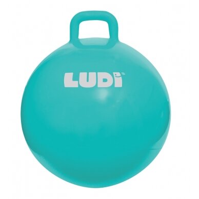 LUDI šokinėjimo kamuolys, mėlynas 55 cm LUDI šokinėjimo kamuolys, mėlynas 55 cm
