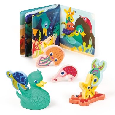 LUDI vonios rinkinys 3in1 Laiminga antis ir draugai LUDI vonios rinkinys 3in1 Laiminga antis ir draugai