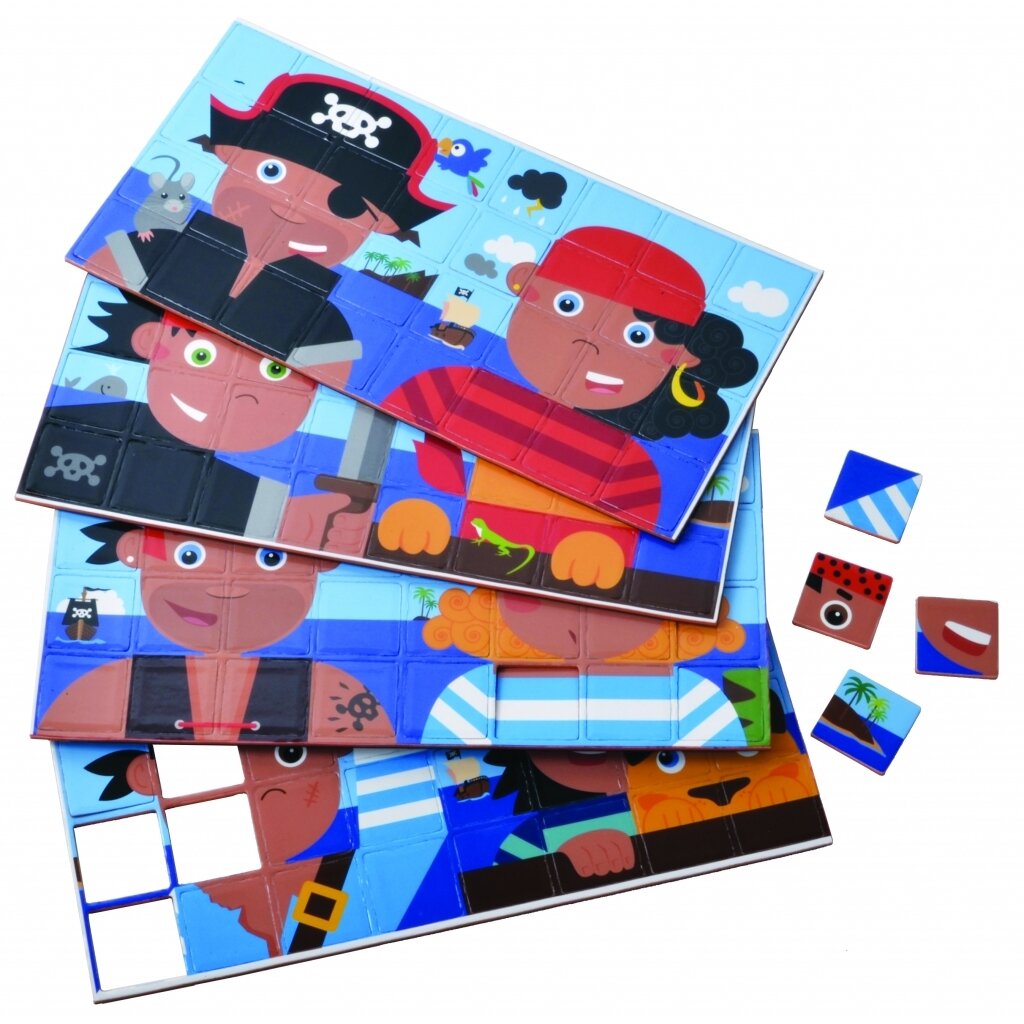 Magnetinių mozaikų rinkinys Piratai, 6 vaikams 2 Magnetinių mozaikų rinkinys Piratai, 6 vaikams 2