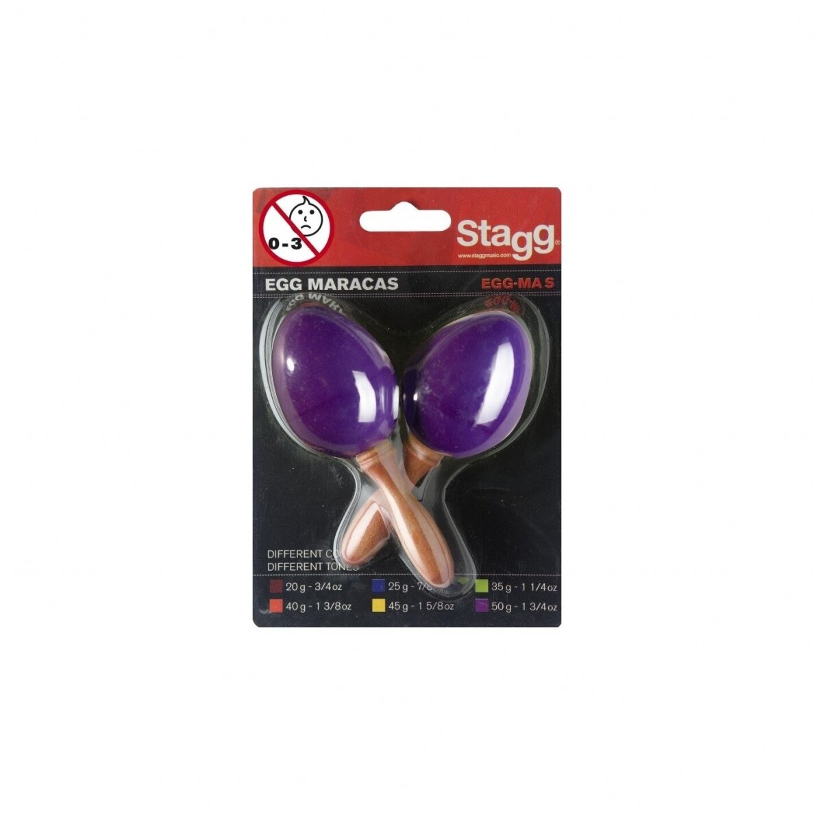 Marakasai Stagg violetiniai Marakasai Stagg violetiniai