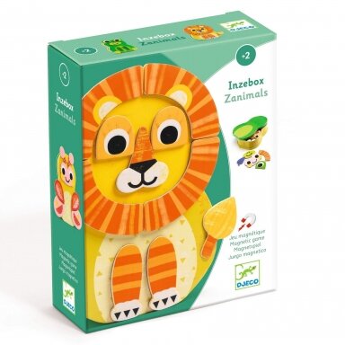 Magnetinė dėlionė dėžutėje Gyvūnija Magnetinė dėlionė dėžutėje Gyvūnija