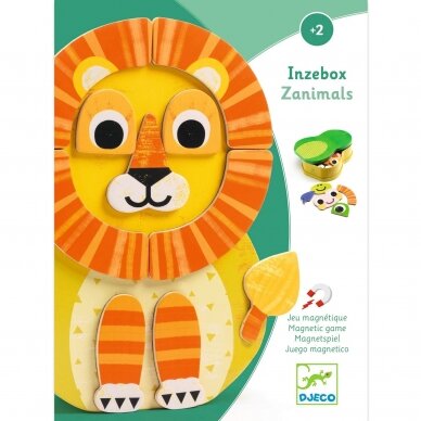 Magnetinė dėlionė dėžutėje Gyvūnija 2