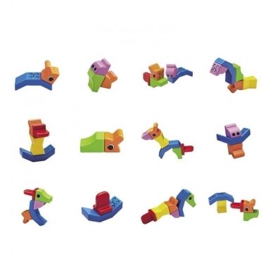 Magnetinis konstruktorius „Miesto gyventojas”, 6 dalys