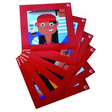 Magnetinių mozaikų rinkinys Piratai, 6 vaikams 3 Magnetinių mozaikų rinkinys Piratai, 6 vaikams 3