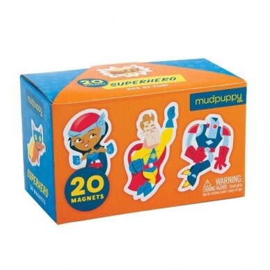 Magnetukai dėžutėje Superherojai, 20 vnt Magnetukai dėžutėje Superherojai, 20 vnt