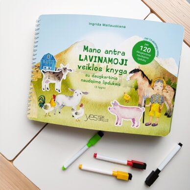 Mano antra lavinamoji veiklos knyga su daugkartinio naudojimo lipdukais 33 Mano antra lavinamoji veiklos knyga su daugkartinio naudojimo lipdukais 33