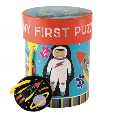 Mano pirmosios dėlionės, Kosmosas, 4 dėlionės (3, 4, 6, 8 detalių) Mano pirmosios dėlionės, Kosmosas, 4 dėlionės (3, 4, 6, 8 detalių)