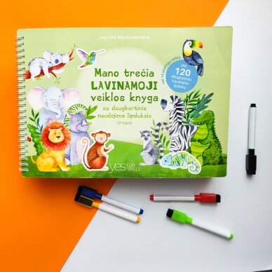 Mano trečia lavinamoji veiklos knyga su daugkartinio naudojimo lipdukais 11 Mano trečia lavinamoji veiklos knyga su daugkartinio naudojimo lipdukais 11