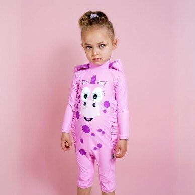 Maudymosi kostiumas, Rožinis Drakonas 18-24 mėn. 3