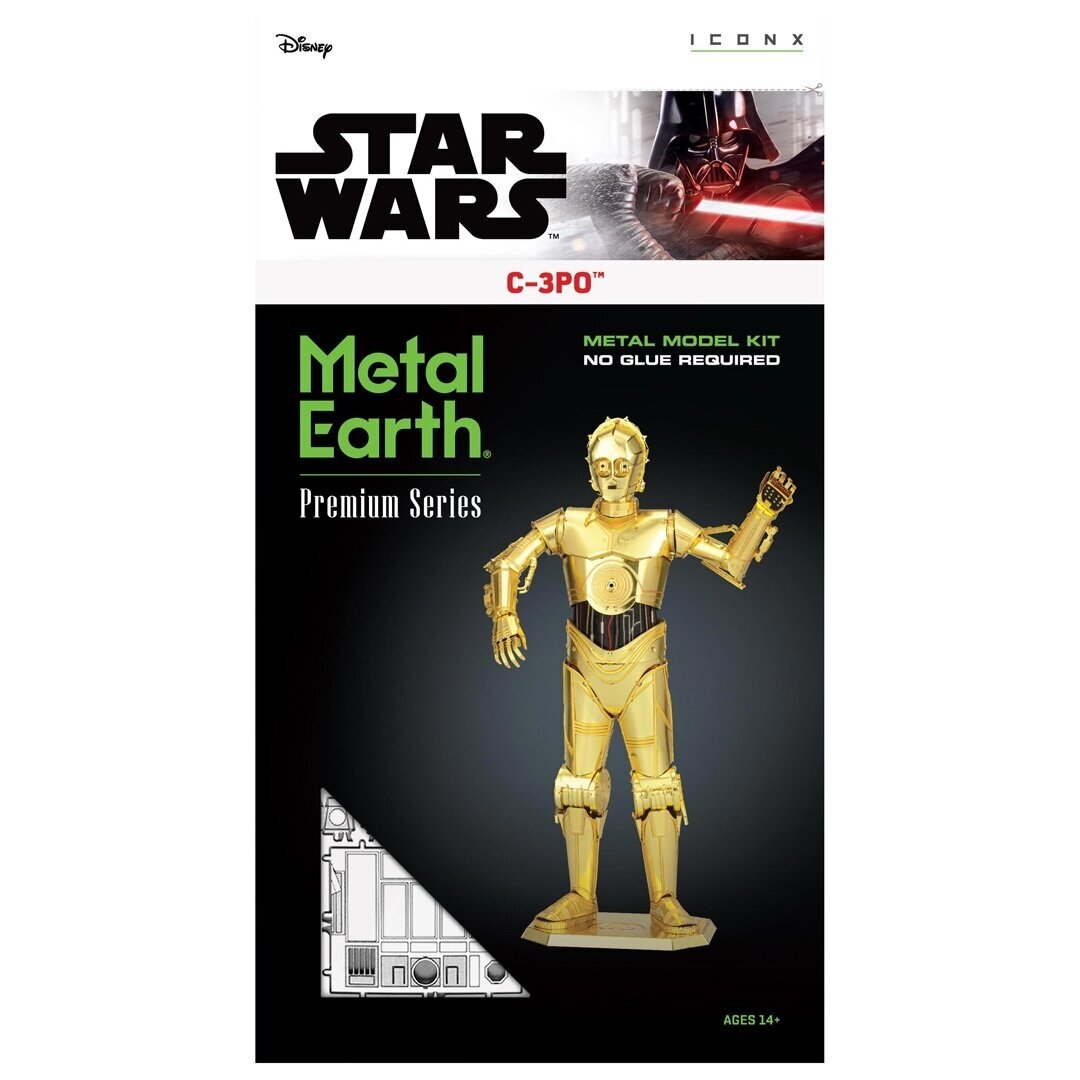 Metalinis 3D konstruktorius STAR WARS "C-3PO" 2 Metalinis 3D konstruktorius STAR WARS "C-3PO" 2