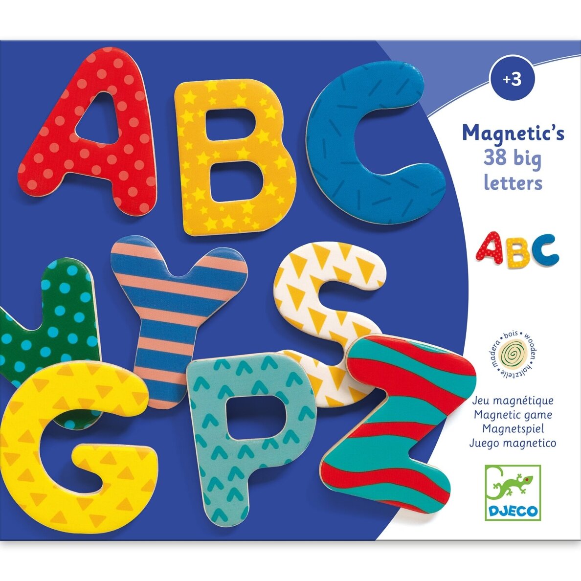 Medinės magnetinės linksmos raidės 3 Medinės magnetinės linksmos raidės 3