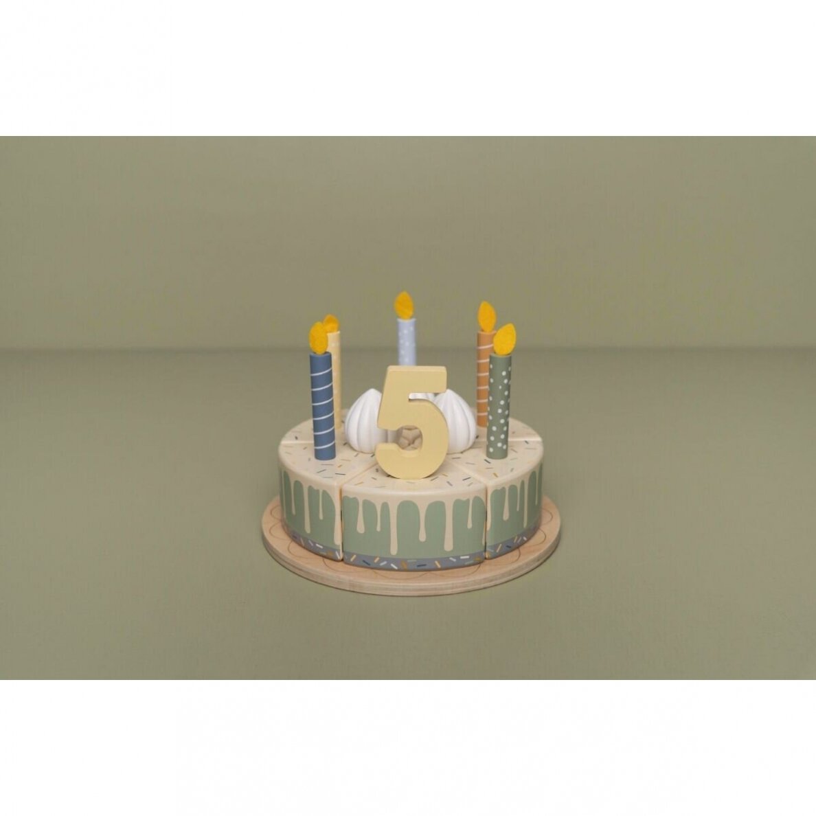 Medinis gimtadienio tortas Little Dutch, melsvas 8