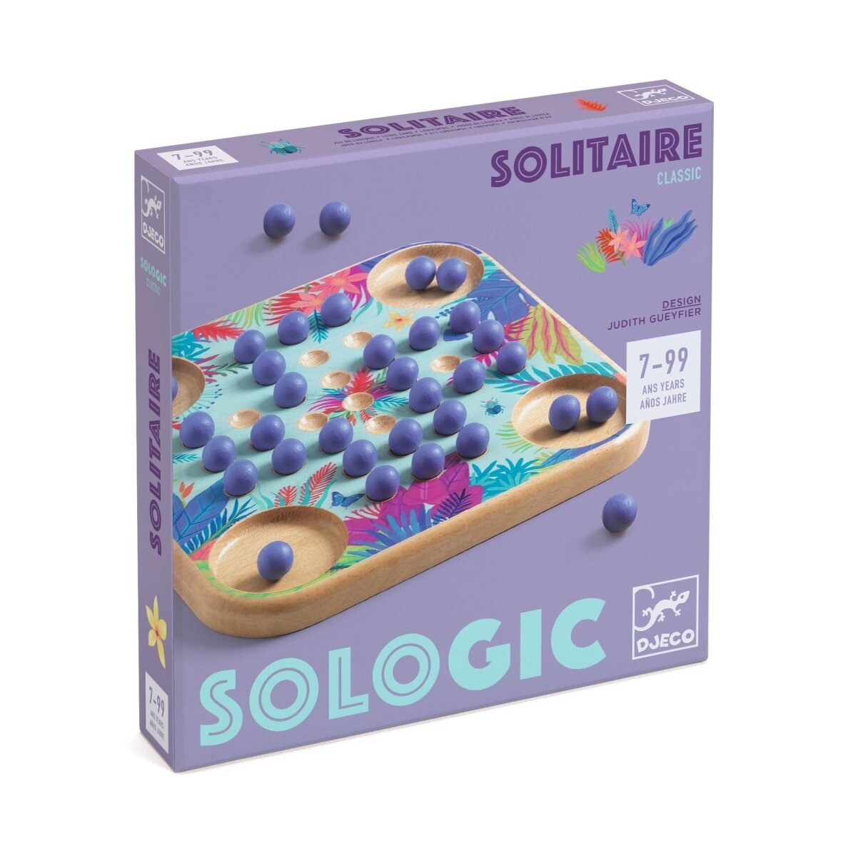 Medinis loginis žaidimas Solitierius Medinis loginis žaidimas Solitierius