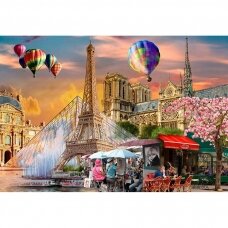 Medinė dėlionė "Pavasaris Paryžiuje", 300 dalių