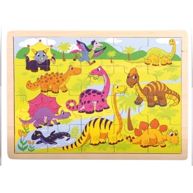Medinė dėlionė "Dinozaurai" Medinė dėlionė "Dinozaurai"