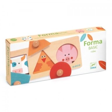 Medinė dėlionė Geometrinės figūros