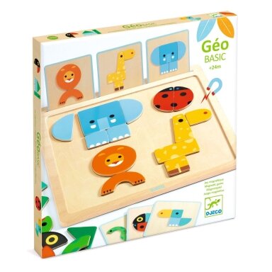 Medinis magnetinis žaidimas GeoBasic Medinis magnetinis žaidimas GeoBasic