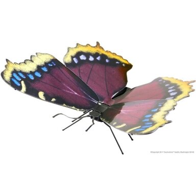 Metalinis 3D konstruktorius drugelis "Mourning Cloak" Metalinis 3D konstruktorius drugelis "Mourning Cloak"