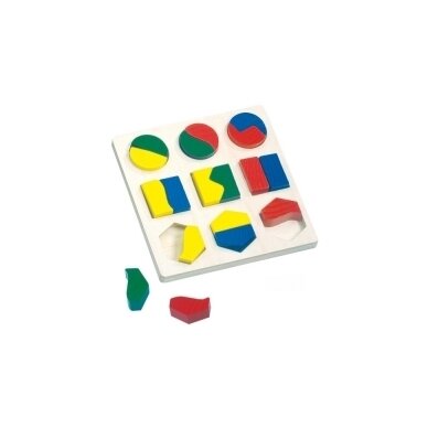 Medinė geometrinių formų dėlionė