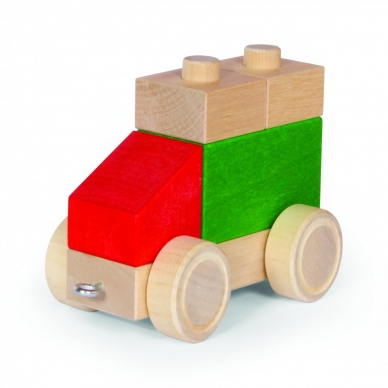 Medinės kaladėlės "Automobiliukas" 1 Medinės kaladėlės "Automobiliukas" 1