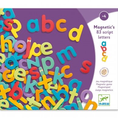 Medinės magnetinės raidės 83vnt (mažosios) 2 Medinės magnetinės raidės 83vnt (mažosios) 2