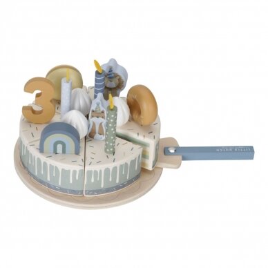 Medinis gimtadienio tortas Little Dutch, melsvas 3
