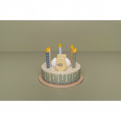 Medinis gimtadienio tortas Little Dutch, melsvas 8