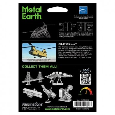 Metalinis 3D konstruktorius "CH-47 Chinook" 2
