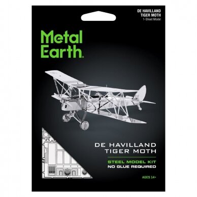 Metalinis 3D konstruktorius Metal Earth "DH82 Tiger Moth" 1
