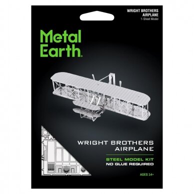 Metalinis 3D konstruktorius Brolių Raitų Lėktuvas "Wright Brothers Airplane"
