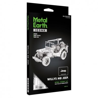Metalinis 3D konstruktorius Metal Earth Willys Jeep Metalinis 3D konstruktorius Metal Earth Willys Jeep