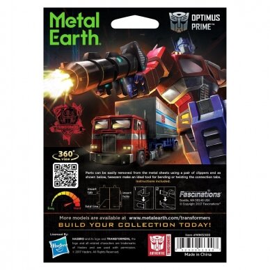 Metalinis 3D konstruktorius "Transformers Optimus Prime" 3