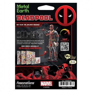 Metalinis 3D konstruktorius "Marvel Deadpool" 2
