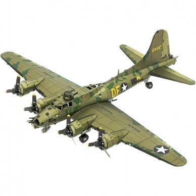 Metalinis 3D konstruktorius Metal Earth B-17 Flying Fortress spalvotas Metalinis 3D konstruktorius Metal Earth B-17 Flying Fortress spalvotas
