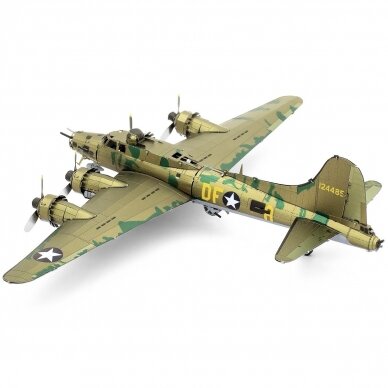 Metalinis 3D konstruktorius Metal Earth B-17 Flying Fortress spalvotas Metalinis 3D konstruktorius Metal Earth B-17 Flying Fortress spalvotas